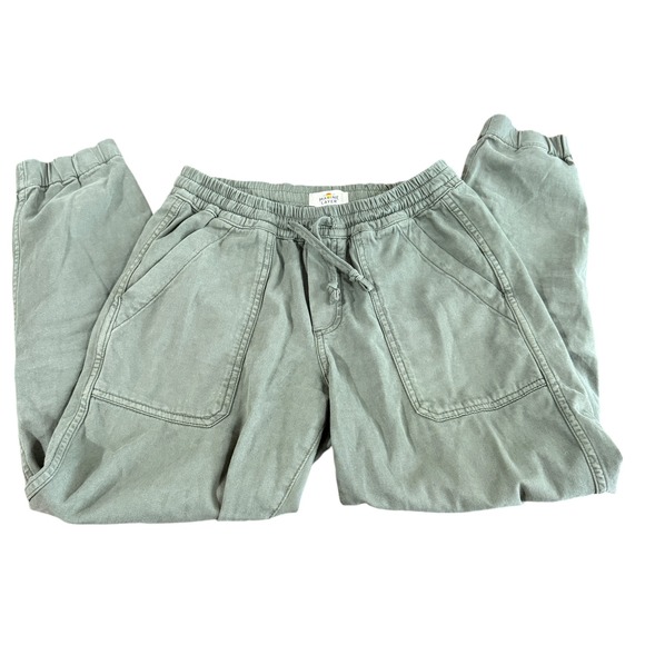 Marine Layer Luna Jogger Womens "Small" Pre-Owned Olive Green Pants Cargo Style - Picture 2 of 10